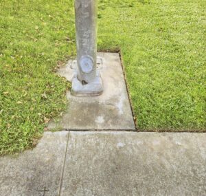 Lawn properly edged